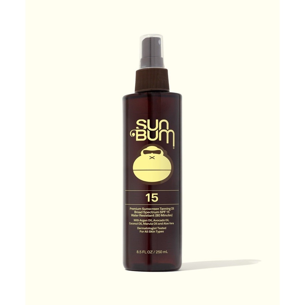 Sun Bum SPF 15 Premium Sunscreen Tanning Oil Water Resistant 8.5 fl oz Exp 05/27
